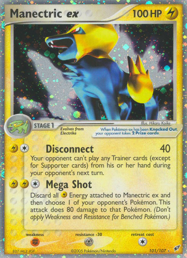 EX Deoxys Holo Manectric ex #101/107